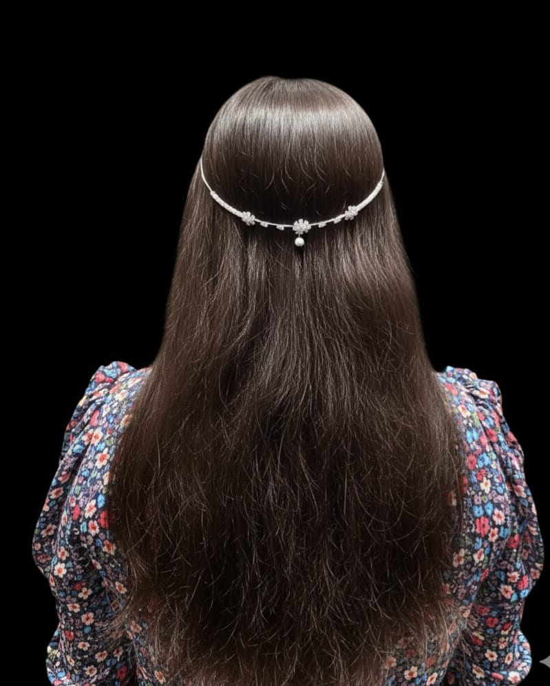 Pearl and Crystal Hair band - 010