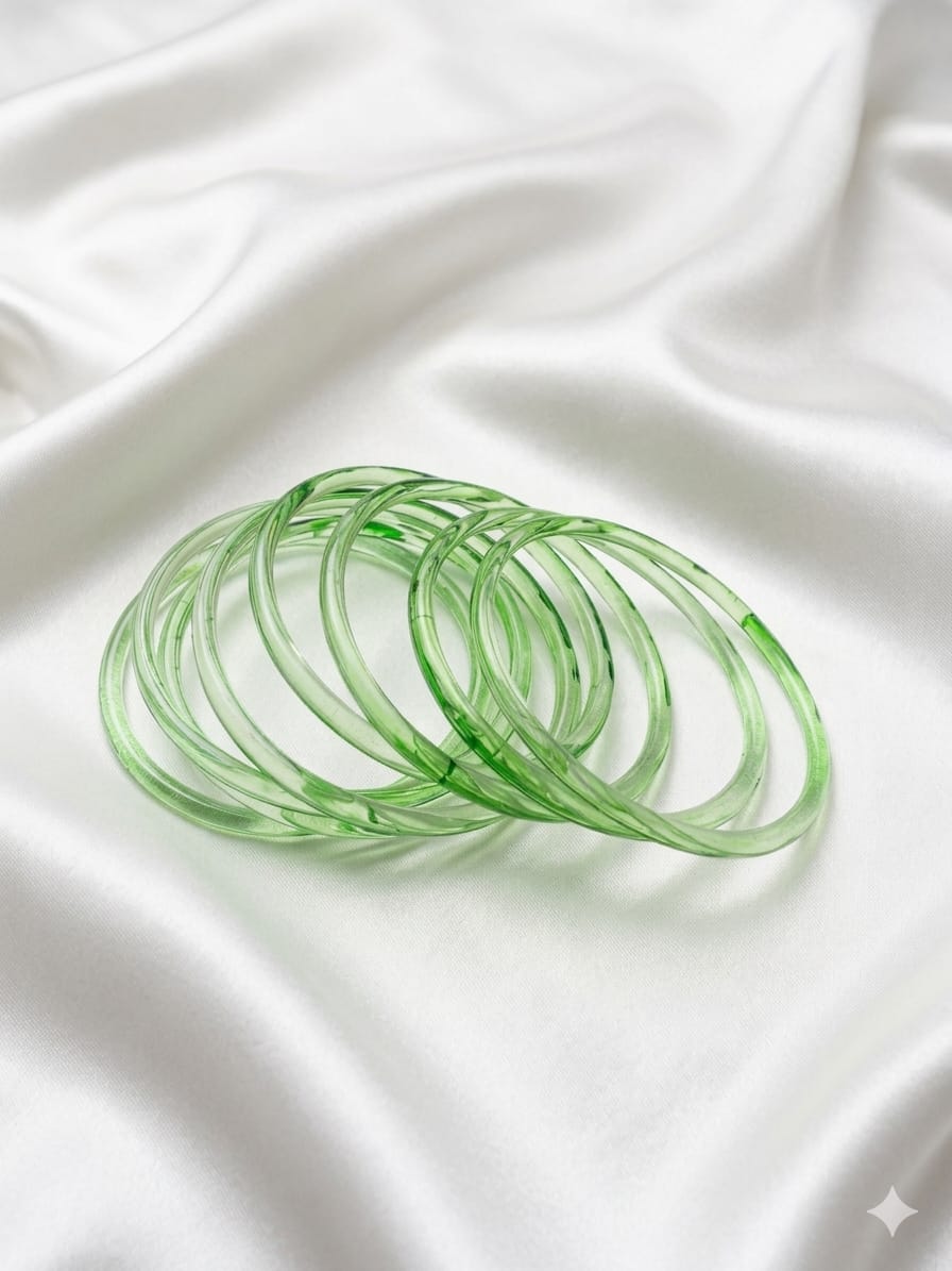 3MM Bottle Green Bangles - 3M008