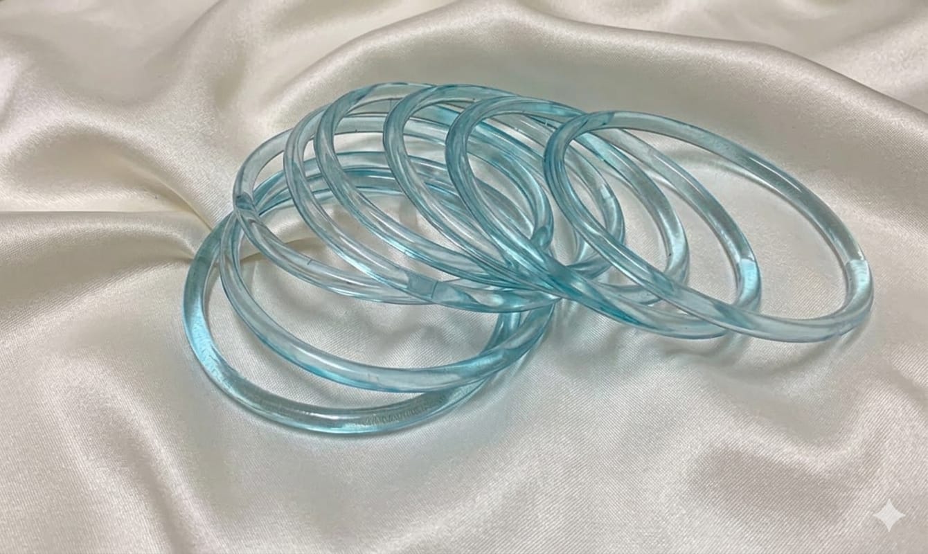 3MM Sky Blue Bangles - 3M05