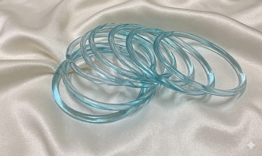 3MM Sky Blue Bangles - 3M05