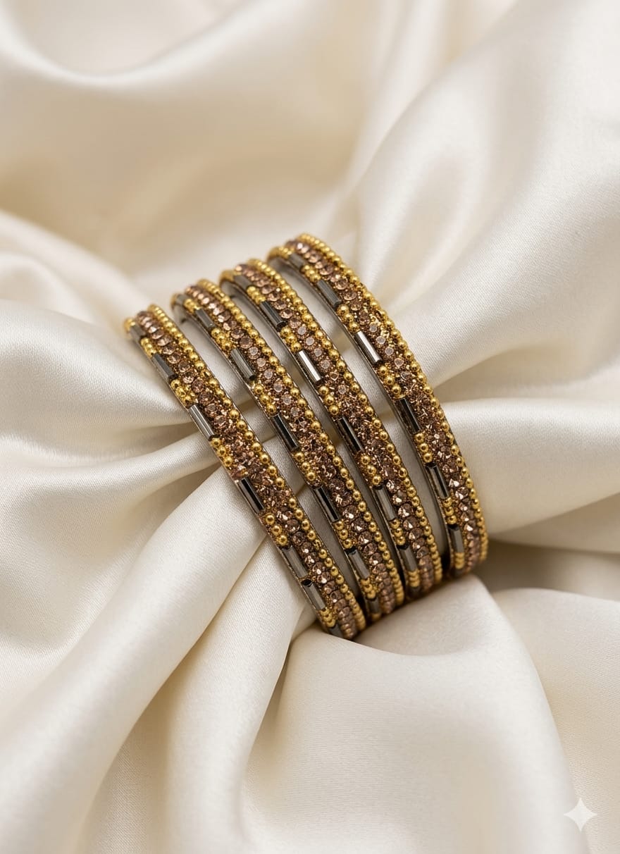 Kids Metallic gold bangles-0426
